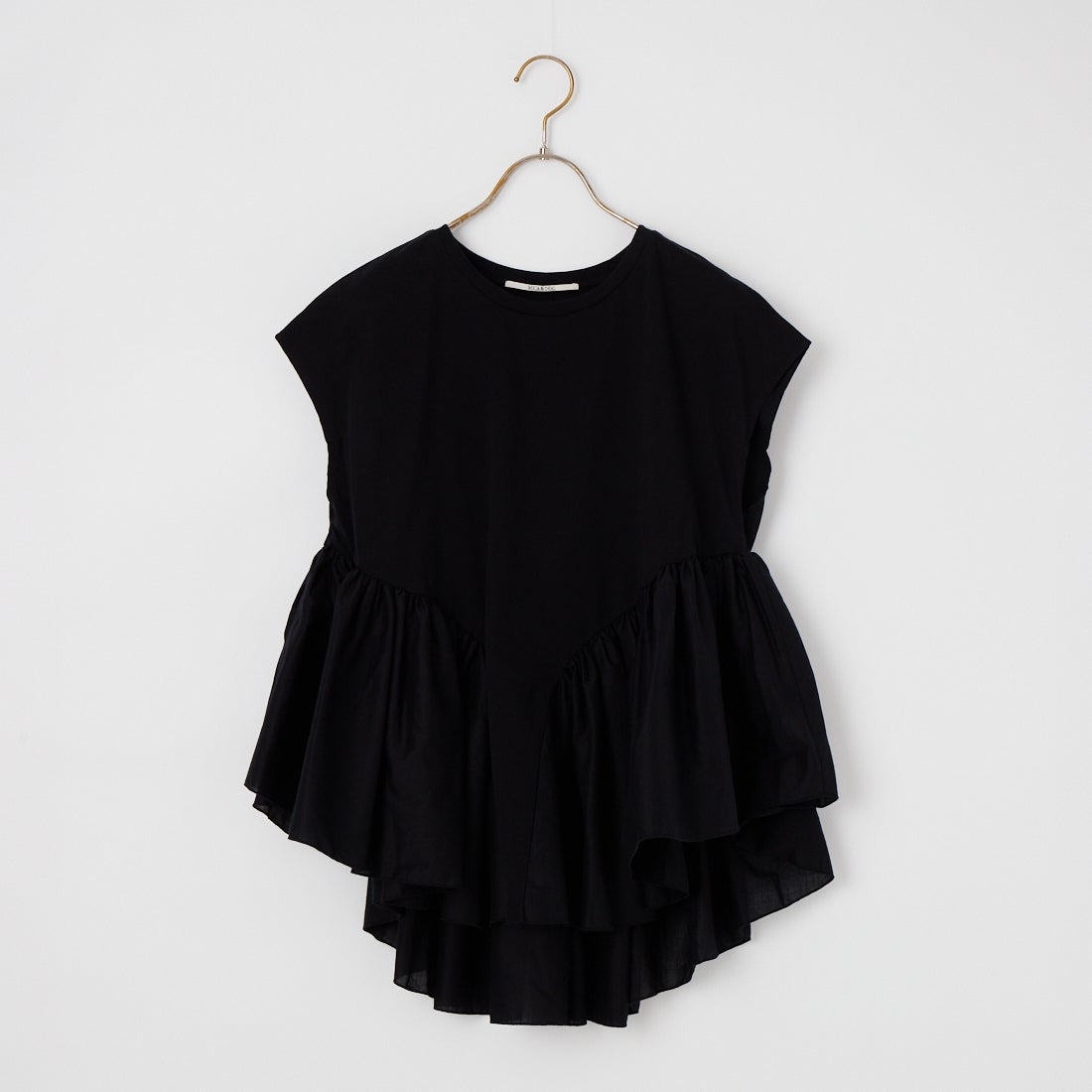 MICA&DEAL [マイカアンドディール] ドッキングフレアTシャツ [0126209138] BLACK