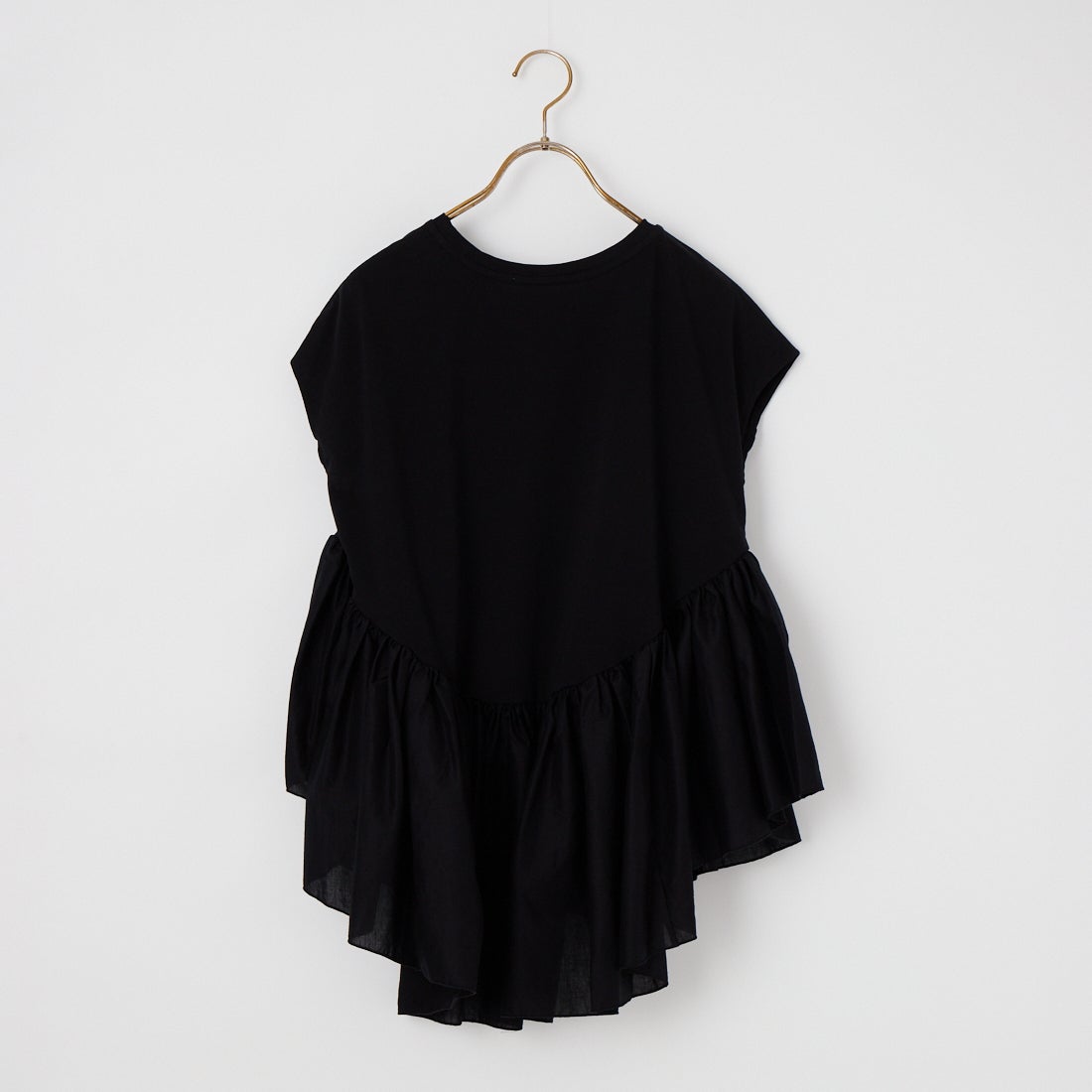 MICA&DEAL [マイカアンドディール] ドッキングフレアTシャツ [0126209138] BLACK