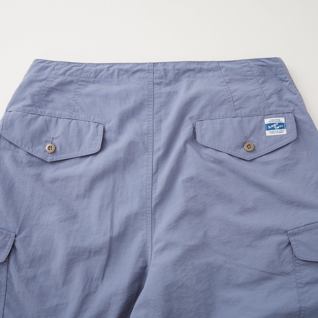 ARMY TWILL SANFORIZED [アーミーツイル サンフォライズド] ナイロンオックスカーゴショーツ [AM-2615006] BLUE