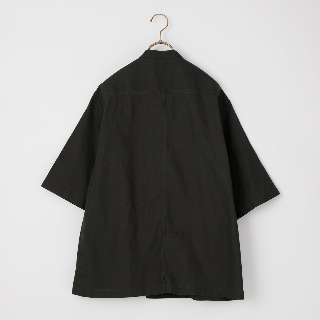 ARMY TWILL SANFORIZED [アーミーツイル サンフォライズド] コットンリネン ハーフスリーブテープシャツ [AM-2617009] CHARCOAL