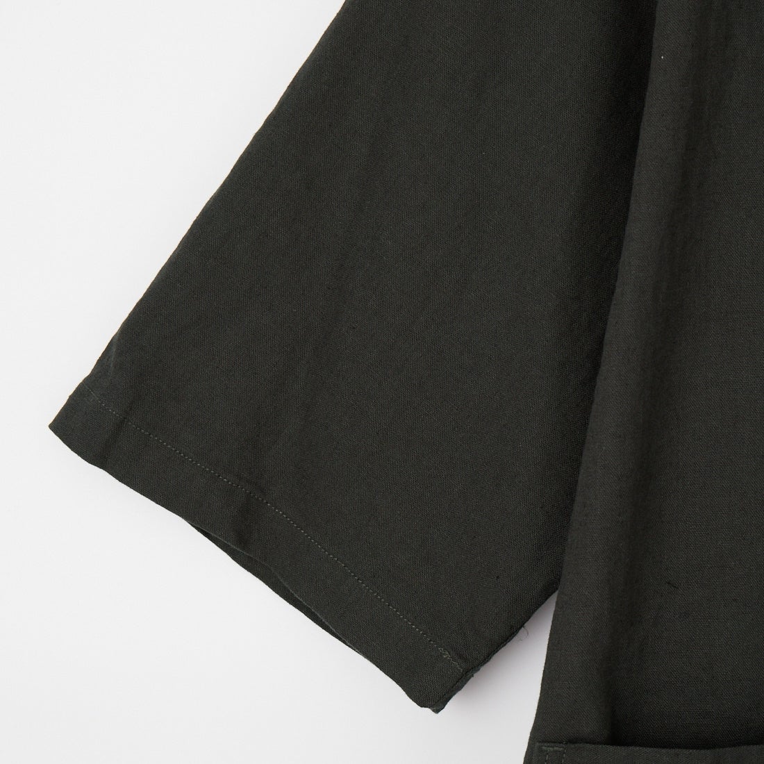 ARMY TWILL SANFORIZED [アーミーツイル サンフォライズド] コットンリネン ハーフスリーブテープシャツ [AM-2617009] CHARCOAL