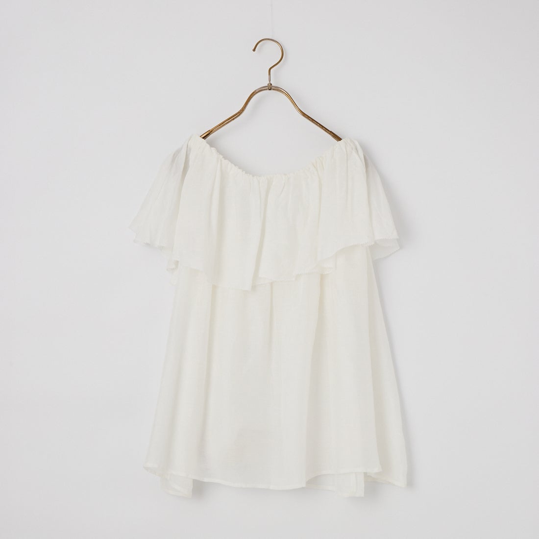 MICA&DEAL [マイカアンドディール] インドレースオフショルダーブラウス [0126201133] OFF WHITE