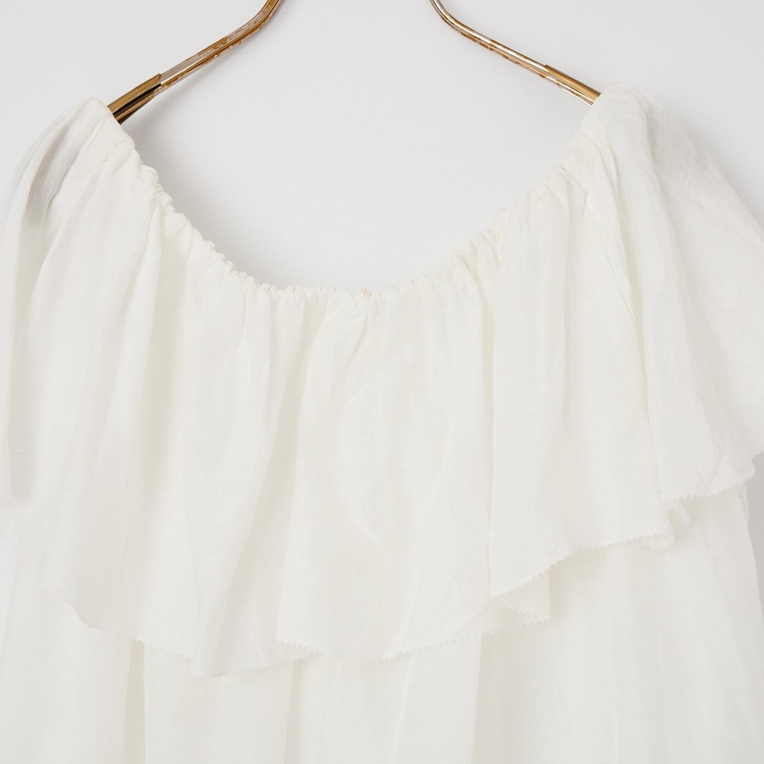 MICA&DEAL [マイカアンドディール] インドレースオフショルダーブラウス [0126201133] OFF WHITE