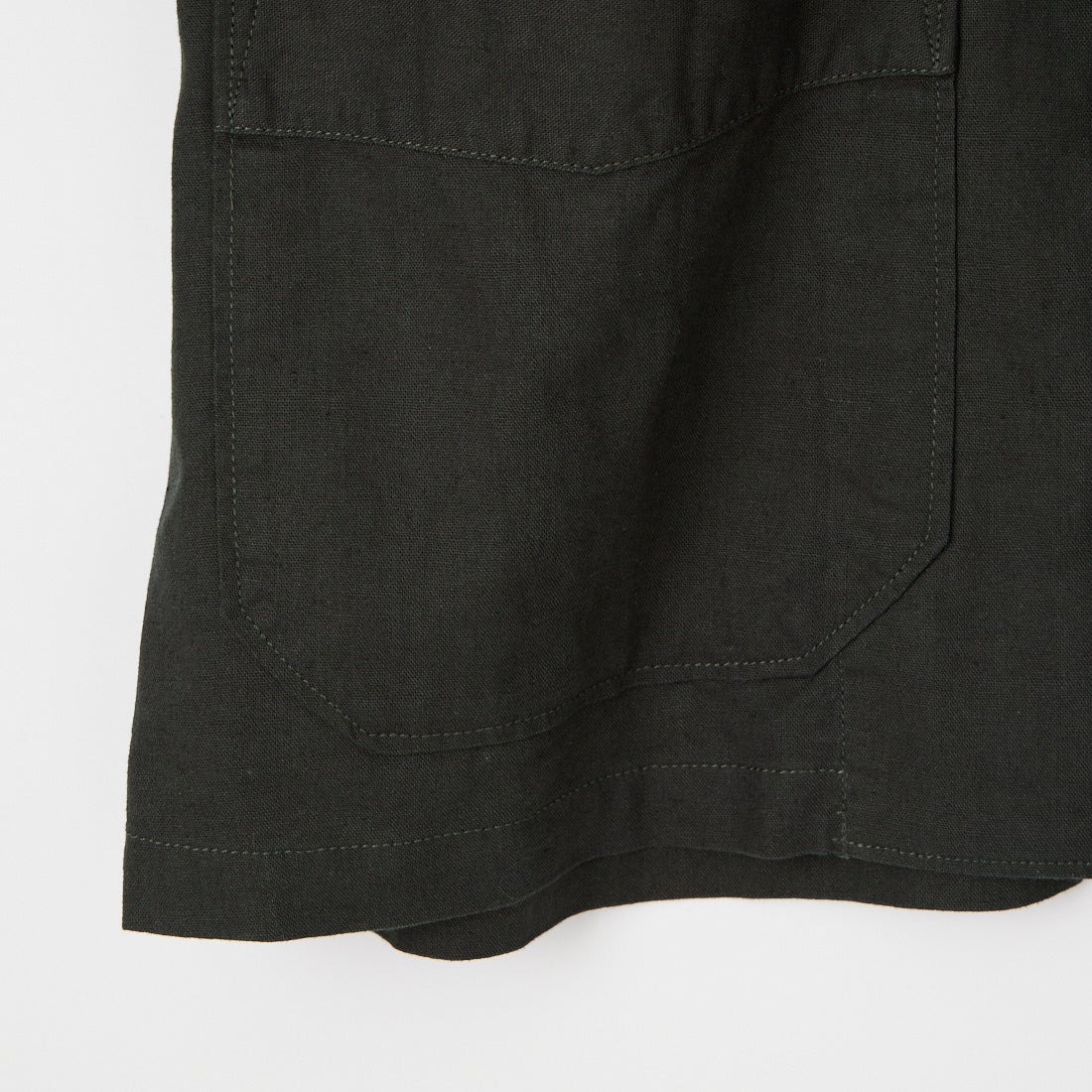 ARMY TWILL SANFORIZED [アーミーツイル サンフォライズド] コットンリネン ハーフスリーブテープシャツ [AM-2617009] CHARCOAL