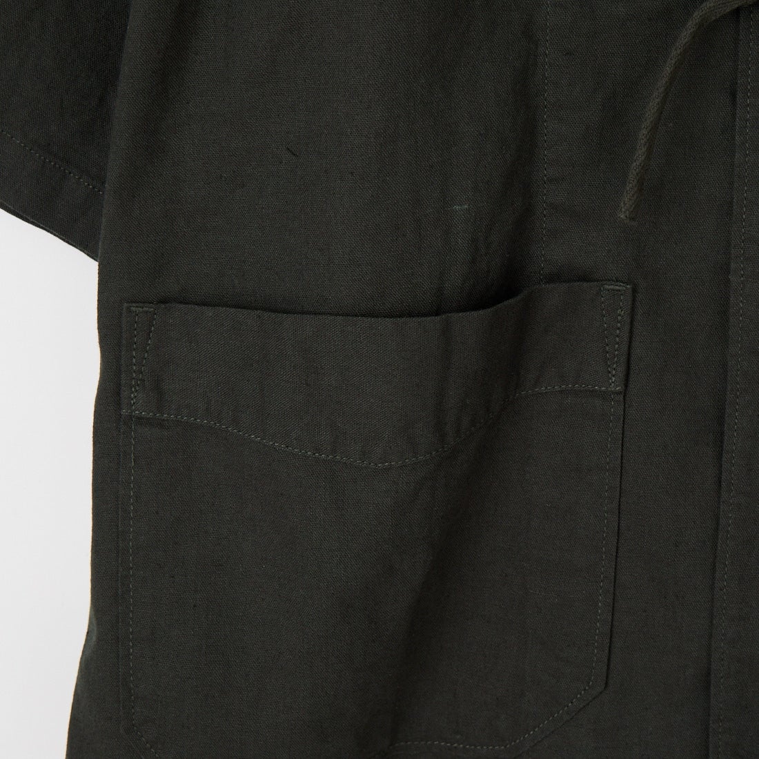 ARMY TWILL SANFORIZED [アーミーツイル サンフォライズド] コットンリネン ハーフスリーブテープシャツ [AM-2617009] CHARCOAL