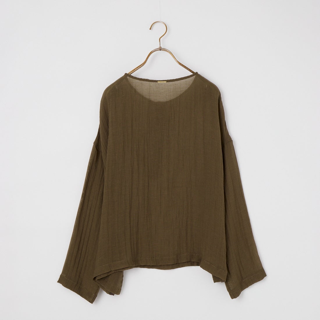 MICA&DEAL [マイカアンドディール] ヘンリーネックブラウス [0126201115] BROWN