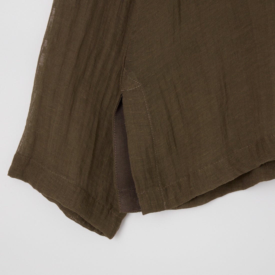 MICA&DEAL [マイカアンドディール] ヘンリーネックブラウス [0126201115] BROWN