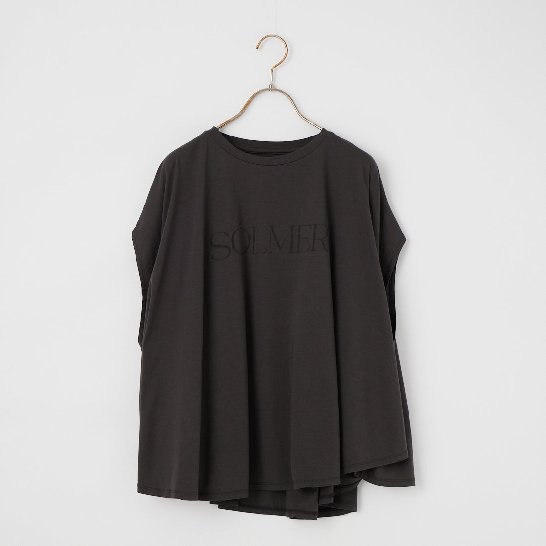 MICA&DEAL [マイカアンドディール] SOLMER プリントフレアTシャツ [0126209135] CHARCOAL