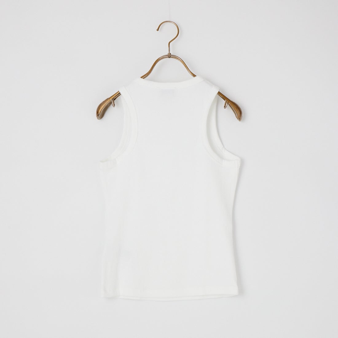 Calvin Klein [カルバンクライン] 2×2リブ ロゴクルーネックタンクトップ [47F239G] YAF