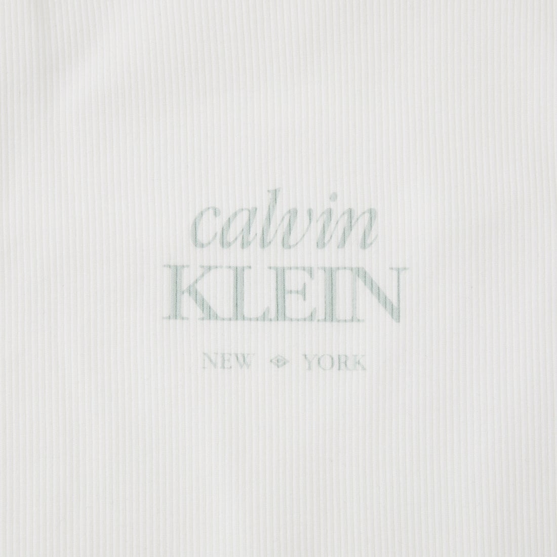 Calvin Klein [カルバンクライン] 2×2リブ ロゴクルーネックタンクトップ [47F239G] YAF