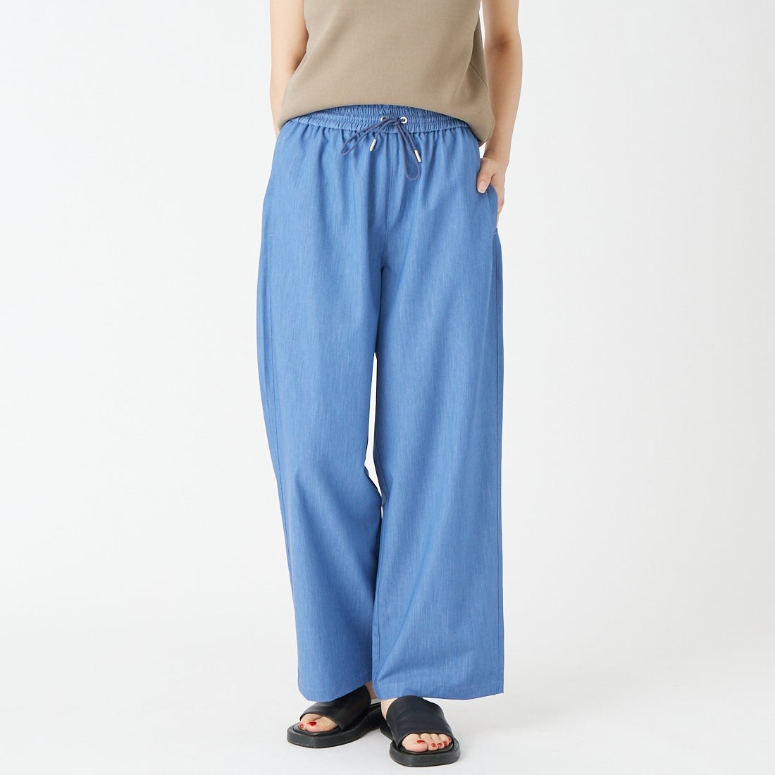Jeans Factory Clothes [ジーンズファクトリークローズ] イージーワイドデニムパンツ [IN26-PT-6] ﾕｰｽﾞﾄﾞ &&モデル身長：162cm 着用サイズ：36&&