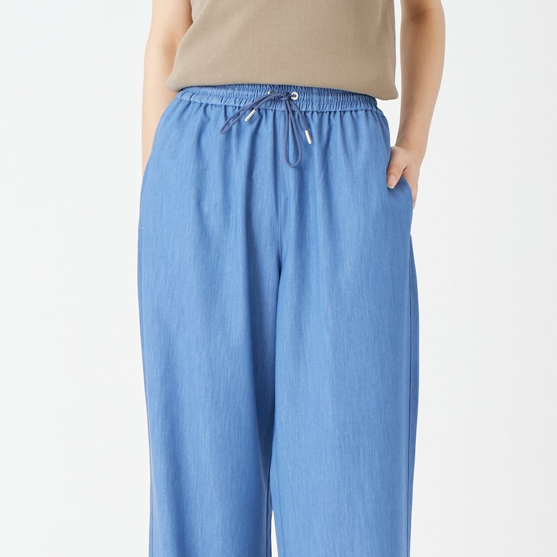 Jeans Factory Clothes [ジーンズファクトリークローズ] イージーワイドデニムパンツ [IN26-PT-6] ﾕｰｽﾞﾄﾞ &&モデル身長：162cm 着用サイズ：36&&