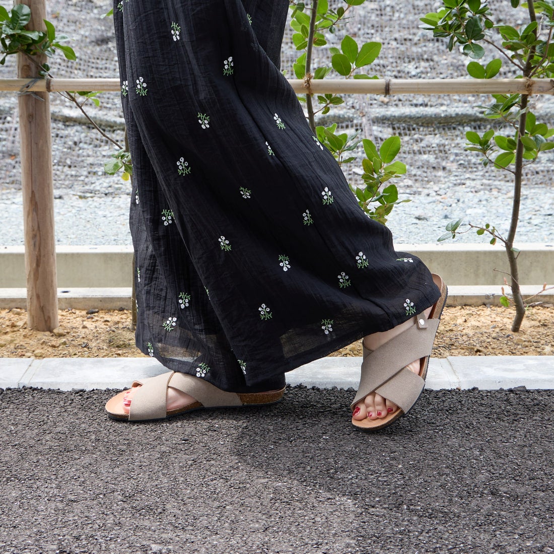 PLAKTON [プラクトン] 別注 バックベルトサンダル [716267-MC-JF] BEIGE