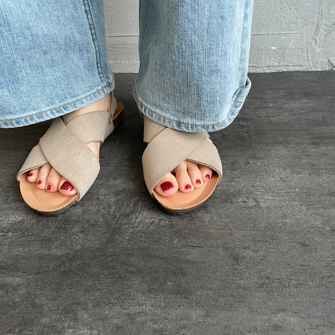 PLAKTON [プラクトン] 別注 バックベルトサンダル [716267-MC-JF] BEIGE