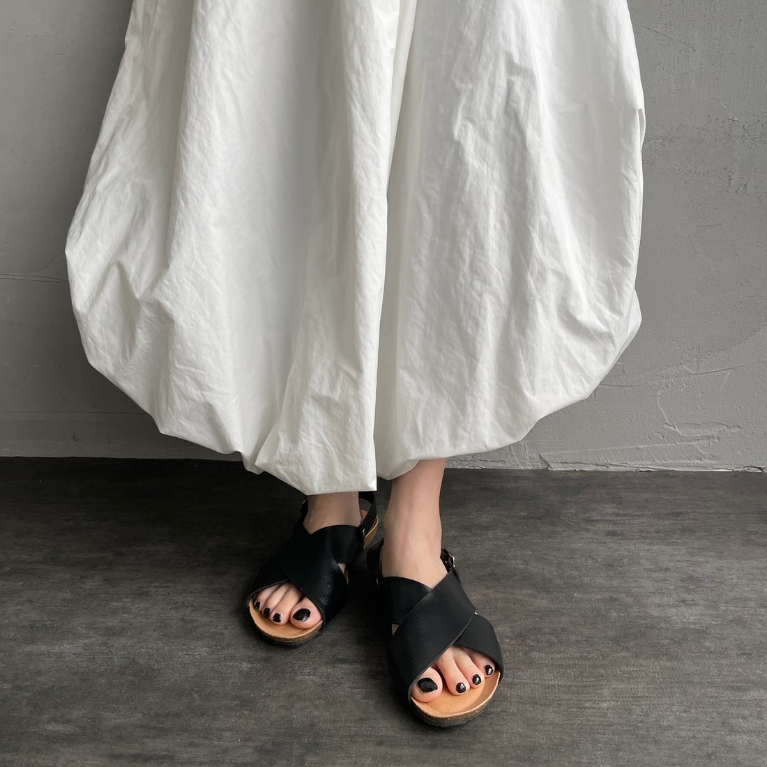 PLAKTON [プラクトン] 別注 バックベルトサンダル [716267-MC-JF] BLACK
