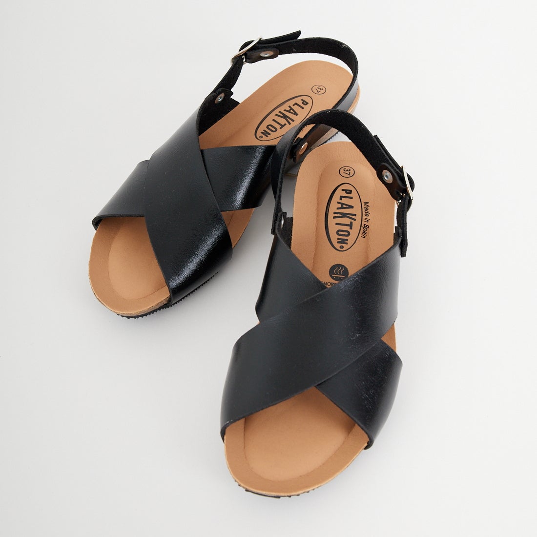 PLAKTON [プラクトン] 別注 バックベルトサンダル [716267-MC-JF] BLACK