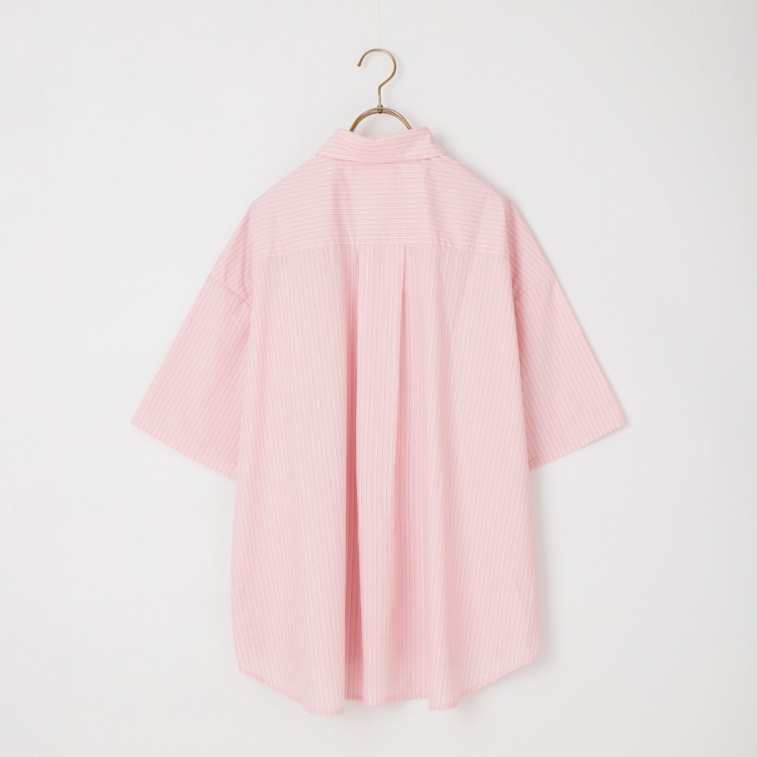 Jeans Factory Clothes [ジーンズファクトリークローズ] ショートスリーブ メンズライクビッグシャツ [IN8-SH-6] PINK ST