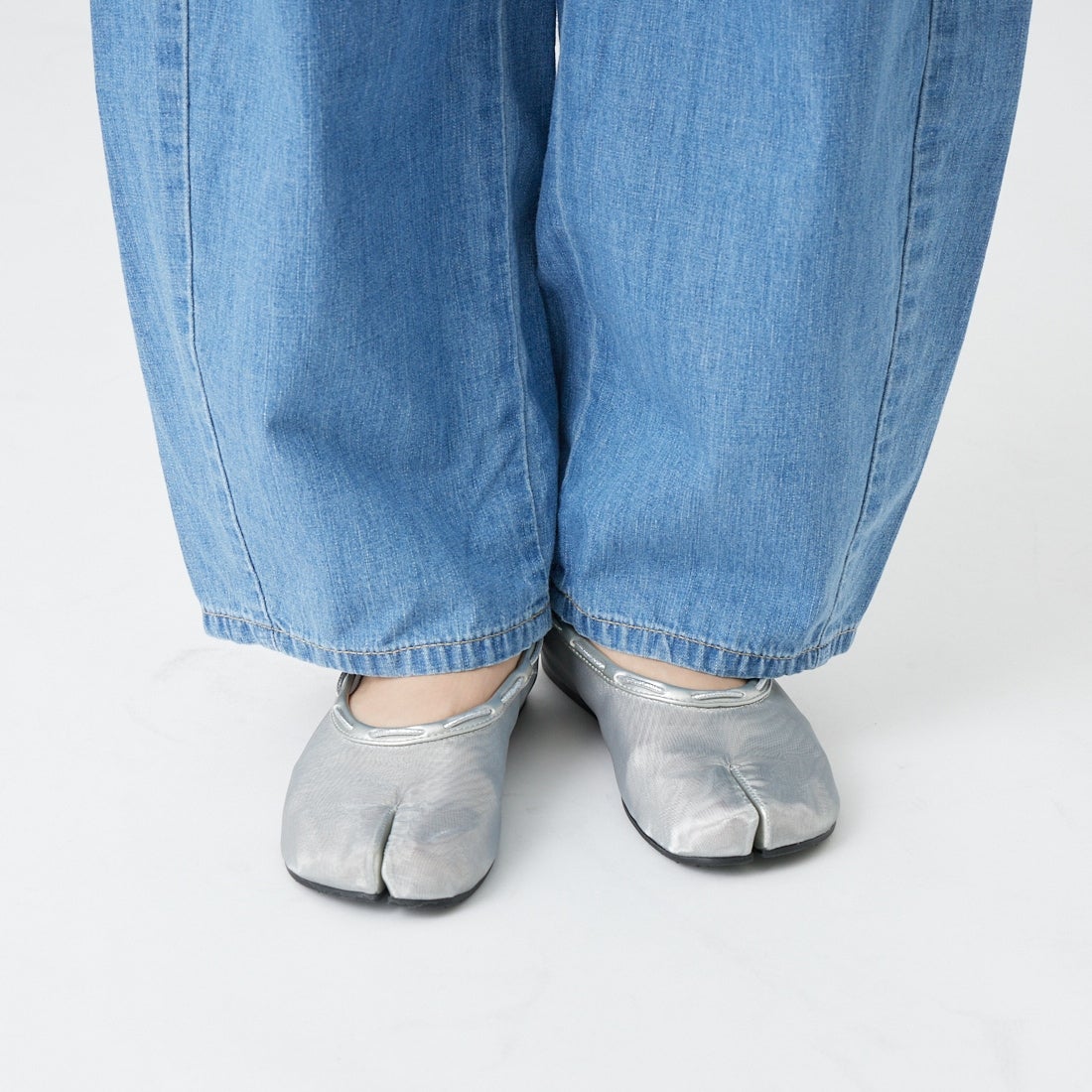 PAES [ペイズ] メッシュエア ストリングフラットシューズ [MESH-AIR-STRING-FLAT] SILVER
