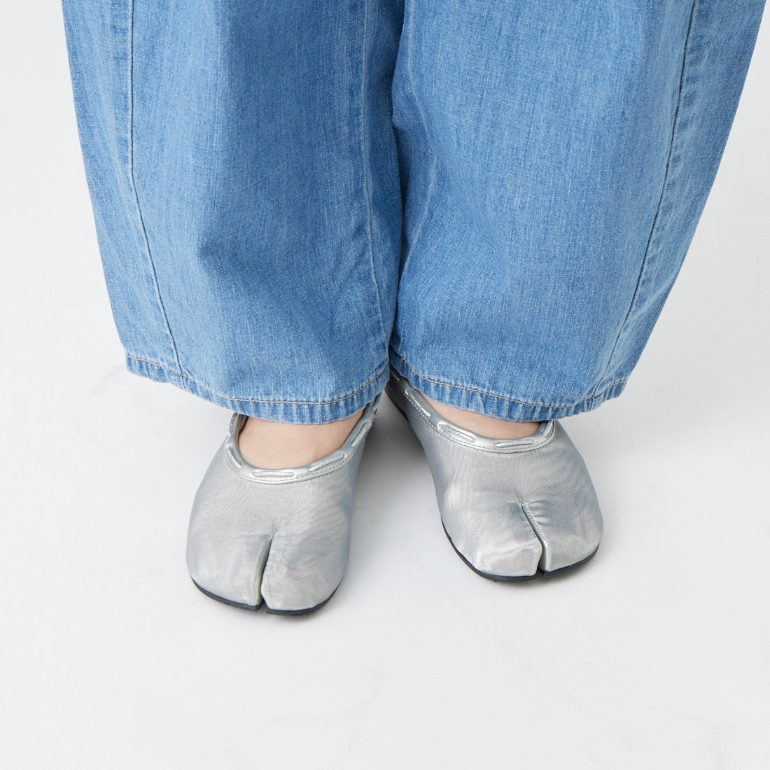 PAES [ペイズ] メッシュエア ストリングフラットシューズ [MESH-AIR-STRING-FLAT] SILVER