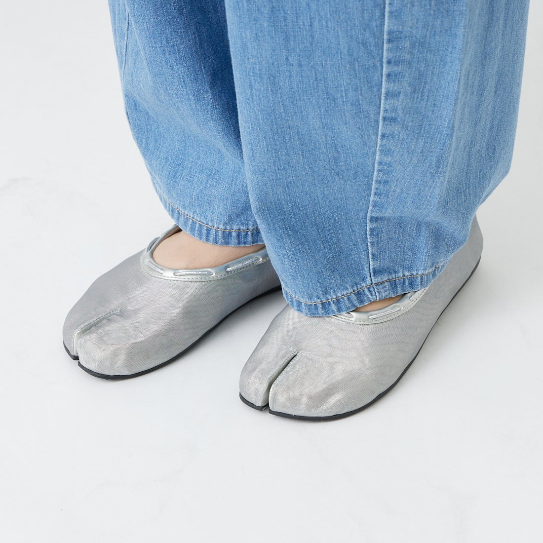 PAES [ペイズ] メッシュエア ストリングフラットシューズ [MESH-AIR-STRING-FLAT] SILVER