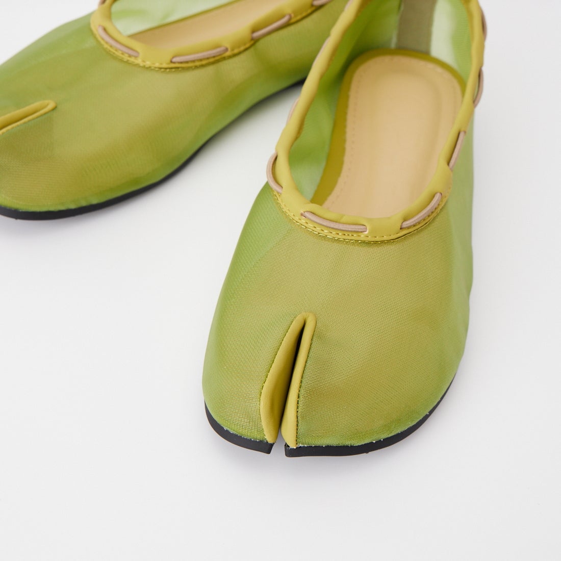 PAES [ペイズ] メッシュエア ストリングフラットシューズ [MESH-AIR-STRING-FLAT] LIME