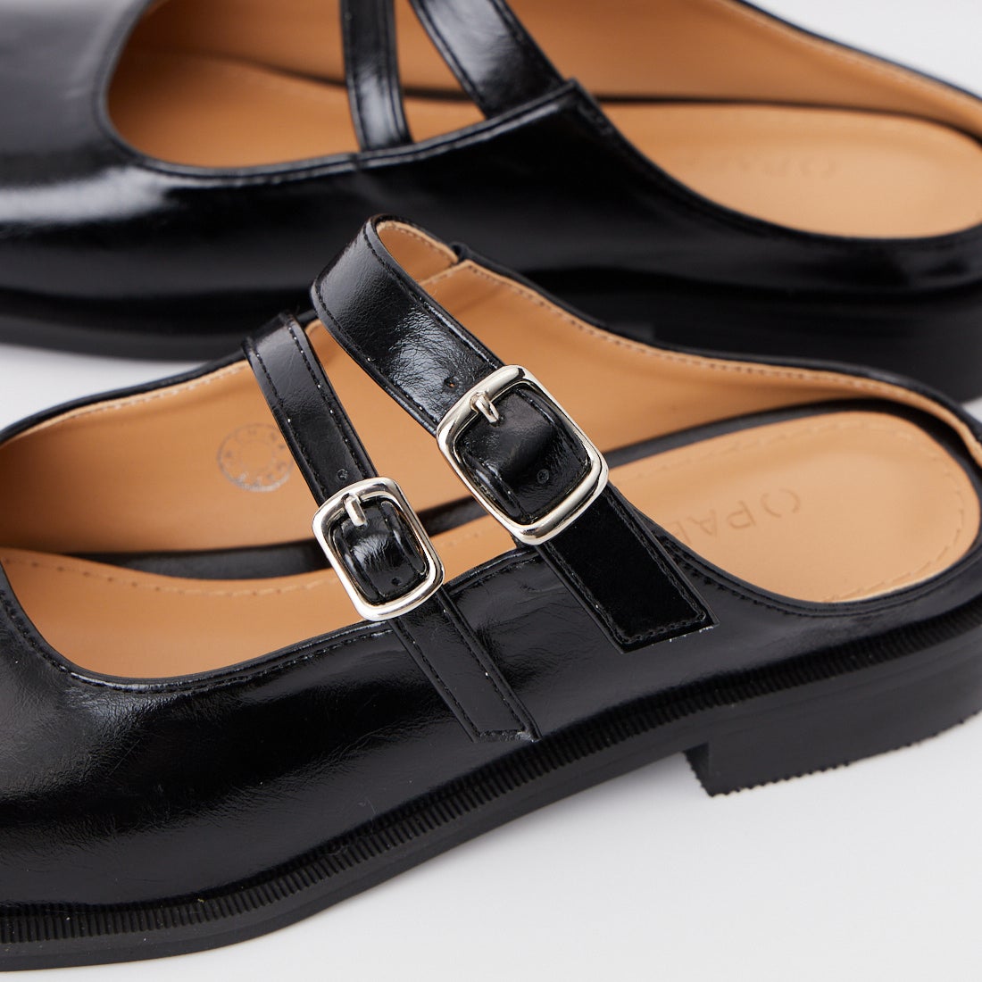 PAES [ペイズ] ダブルバックルミュール [DOUBLE-BUCKLE-MULE] BLACK