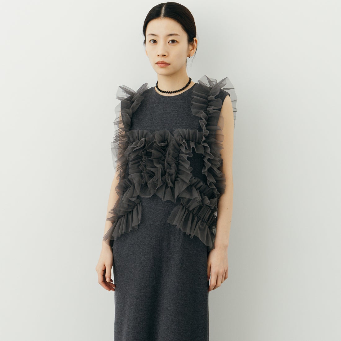 nenom [ネノム] マルチWAYチュールドッキングワンピース [NE26322013] 08 CHARCOA