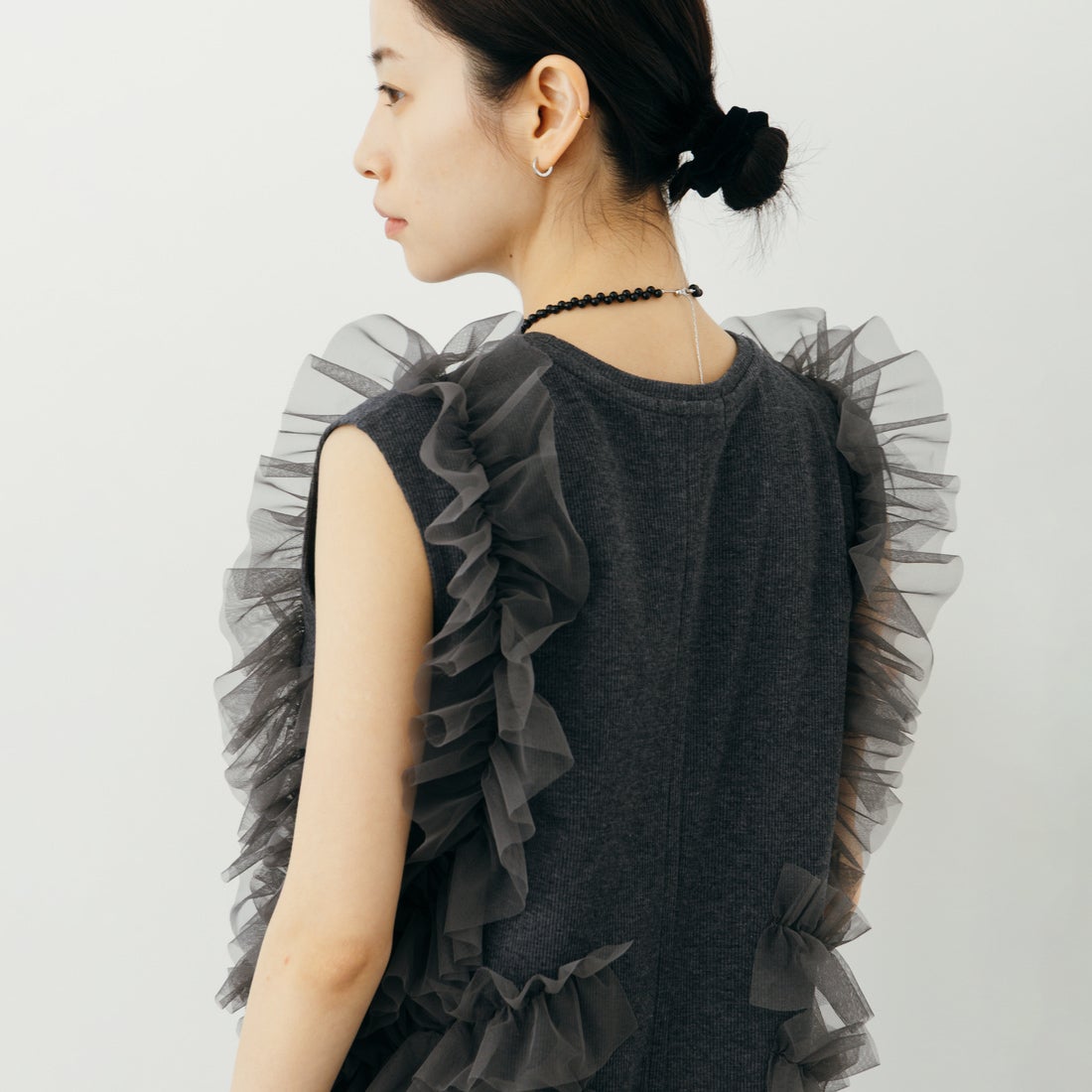 nenom [ネノム] マルチWAYチュールドッキングワンピース [NE26322013] 08 CHARCOA