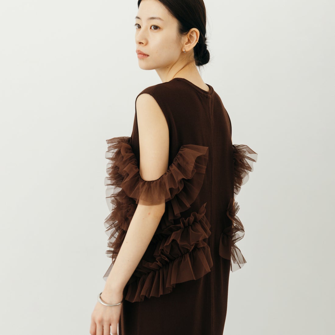 nenom [ネノム] マルチWAYチュールドッキングワンピース [NE26322013] 28 BROWN