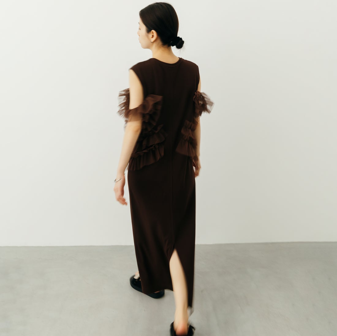 nenom [ネノム] マルチWAYチュールドッキングワンピース [NE26322013] 28 BROWN