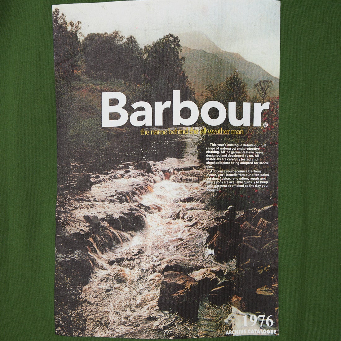 Barbour [バブアー] 1976 グラフィック オーバーサイズTシャツ [MTS1577] GN18