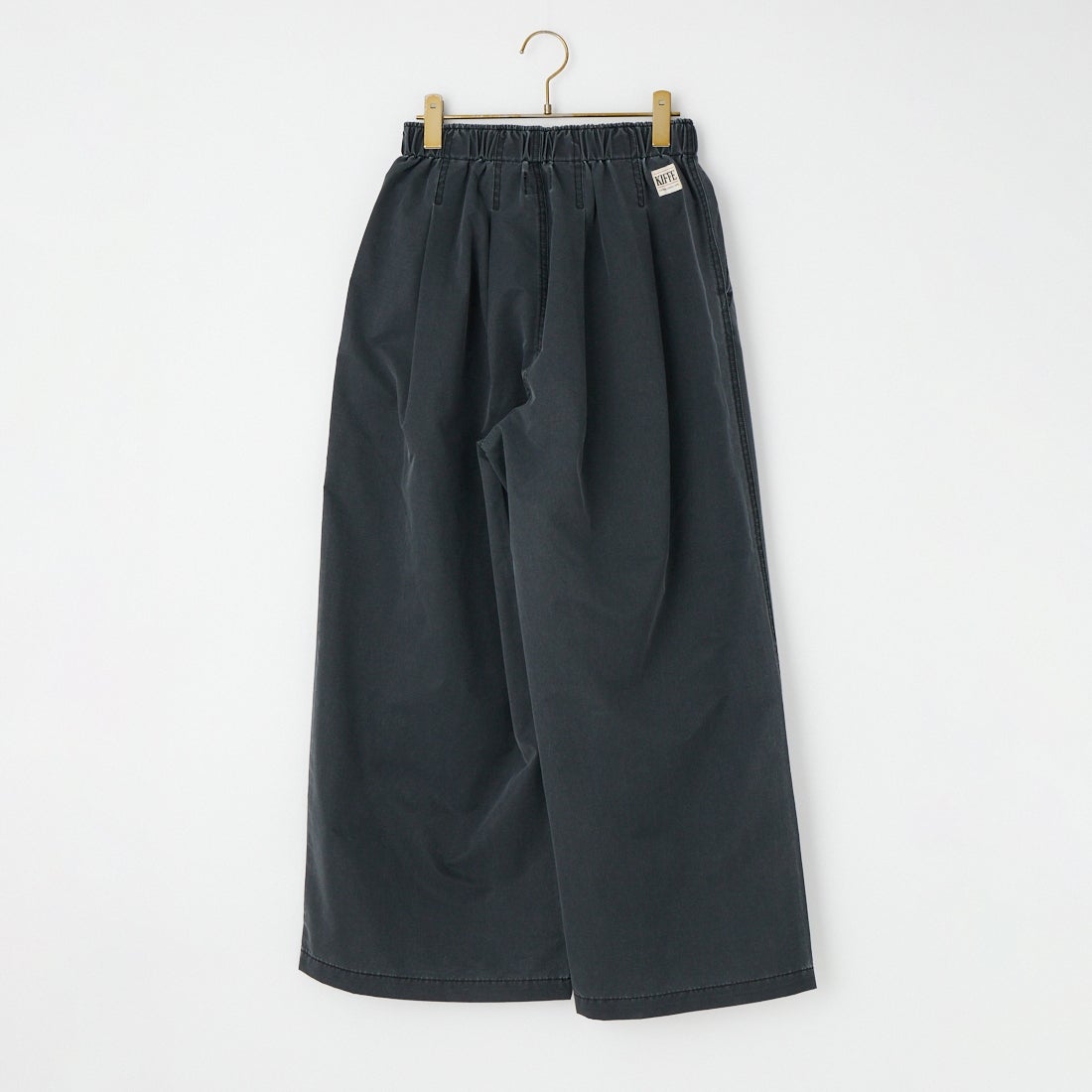 KIFFE [キッフェ] ギャザーワイドパンツ [KF261PD00062] 09 BLACK