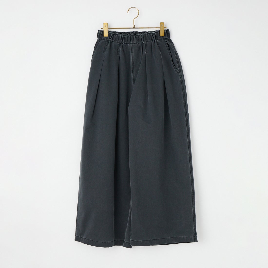 KIFFE [キッフェ] ギャザーワイドパンツ [KF261PD00062] 09 BLACK