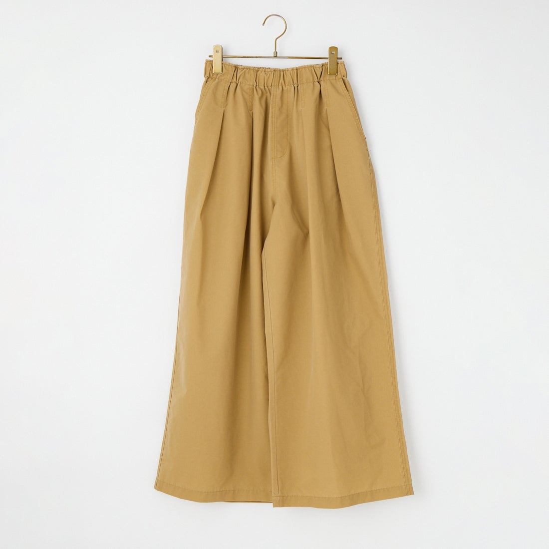 KIFFE [キッフェ] ギャザーワイドパンツ [KF261PD00062] 23 BEIGE