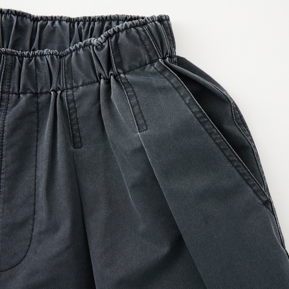 KIFFE [キッフェ] ギャザーワイドパンツ [KF261PD00062] 09 BLACK