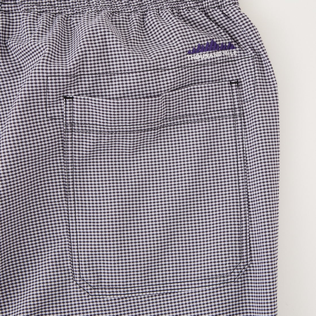 THOUSAND MILE [サウザンド マイル] 別注 チェックショートスリーブTシャツ パンツセットアップ [TM261CK50851-JF] 91 BLK CK