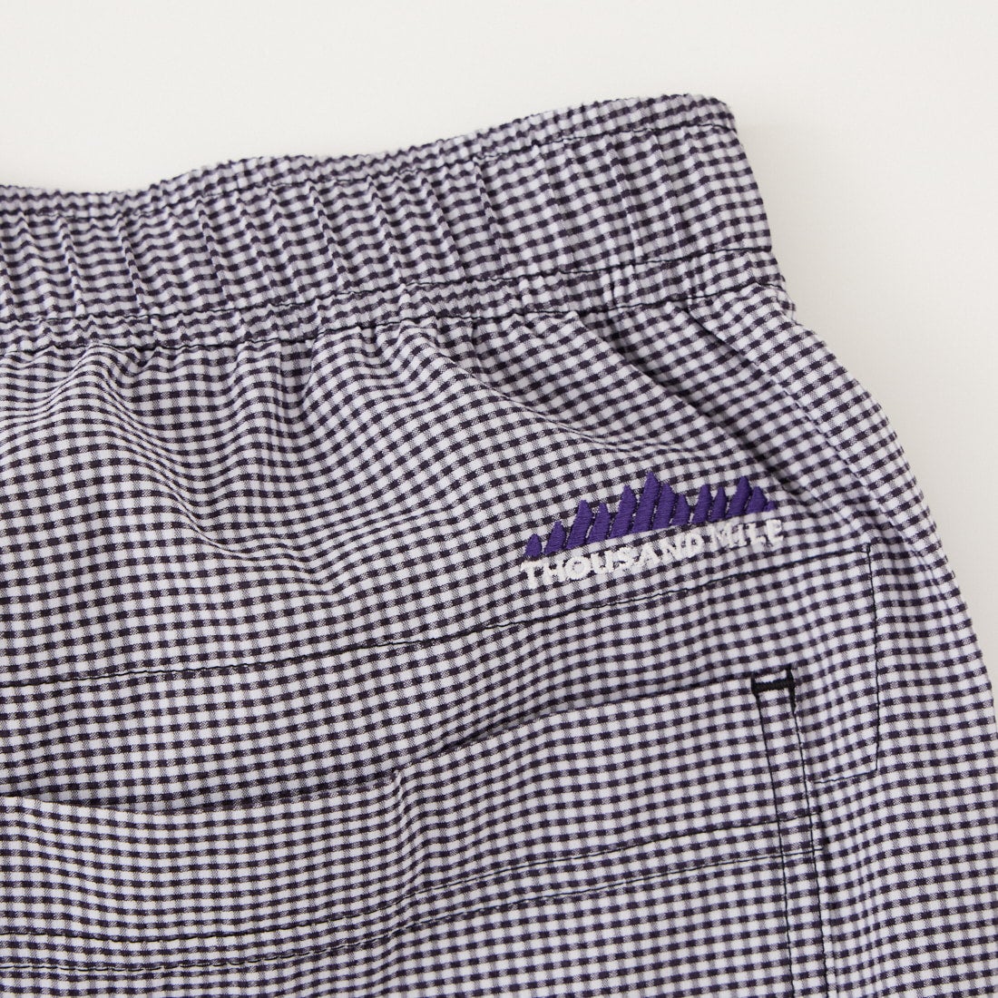 THOUSAND MILE [サウザンド マイル] 別注 チェックショートスリーブTシャツ パンツセットアップ [TM261CK50851-JF] 91 BLK CK