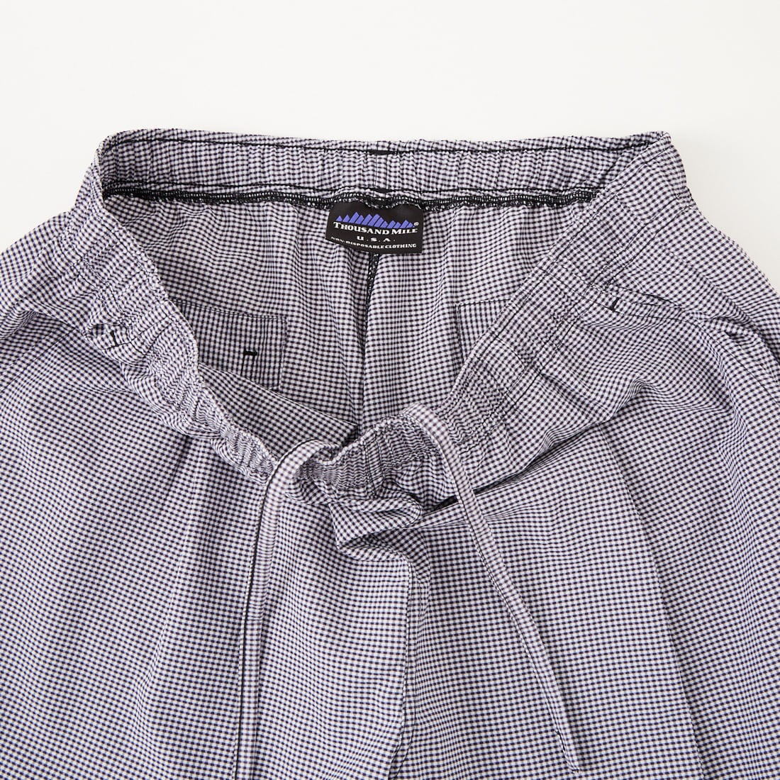 THOUSAND MILE [サウザンド マイル] 別注 チェックショートスリーブTシャツ パンツセットアップ [TM261CK50851-JF] 91 BLK CK