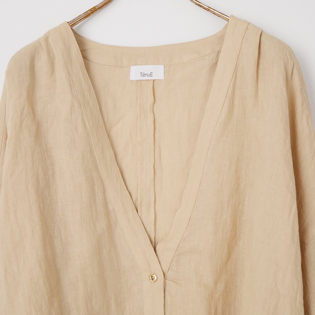 TenuE [テニュイ] リネンシアーカーディガン [26010200] BEIGE