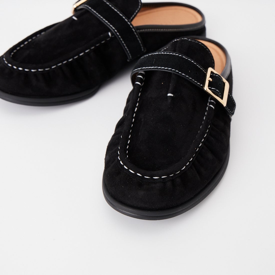 FOOT INDUSTRY [フットインダストリー] レザーミュール [AUE014-006] ANTHRACIT