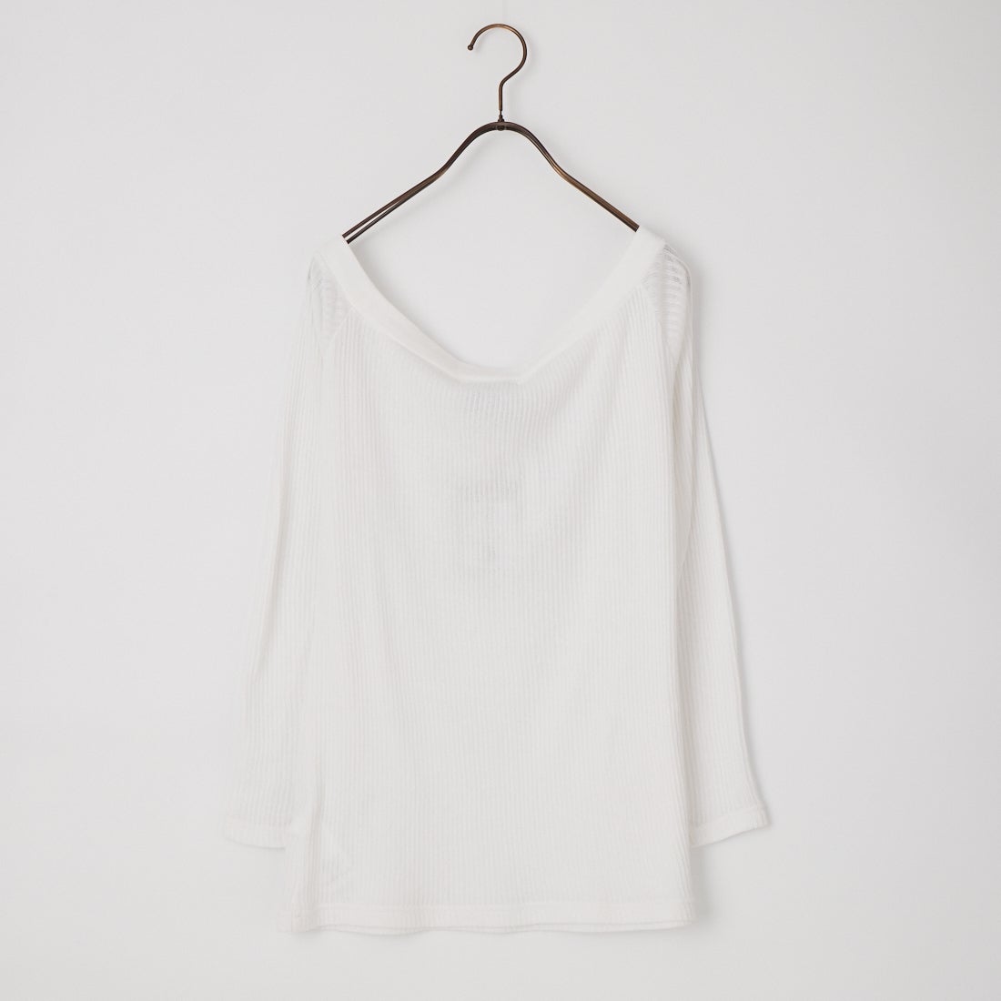 HOOP COOP [ホープコープ] ローゲージリブ ロングスリーブTシャツ [S26003] WHITE