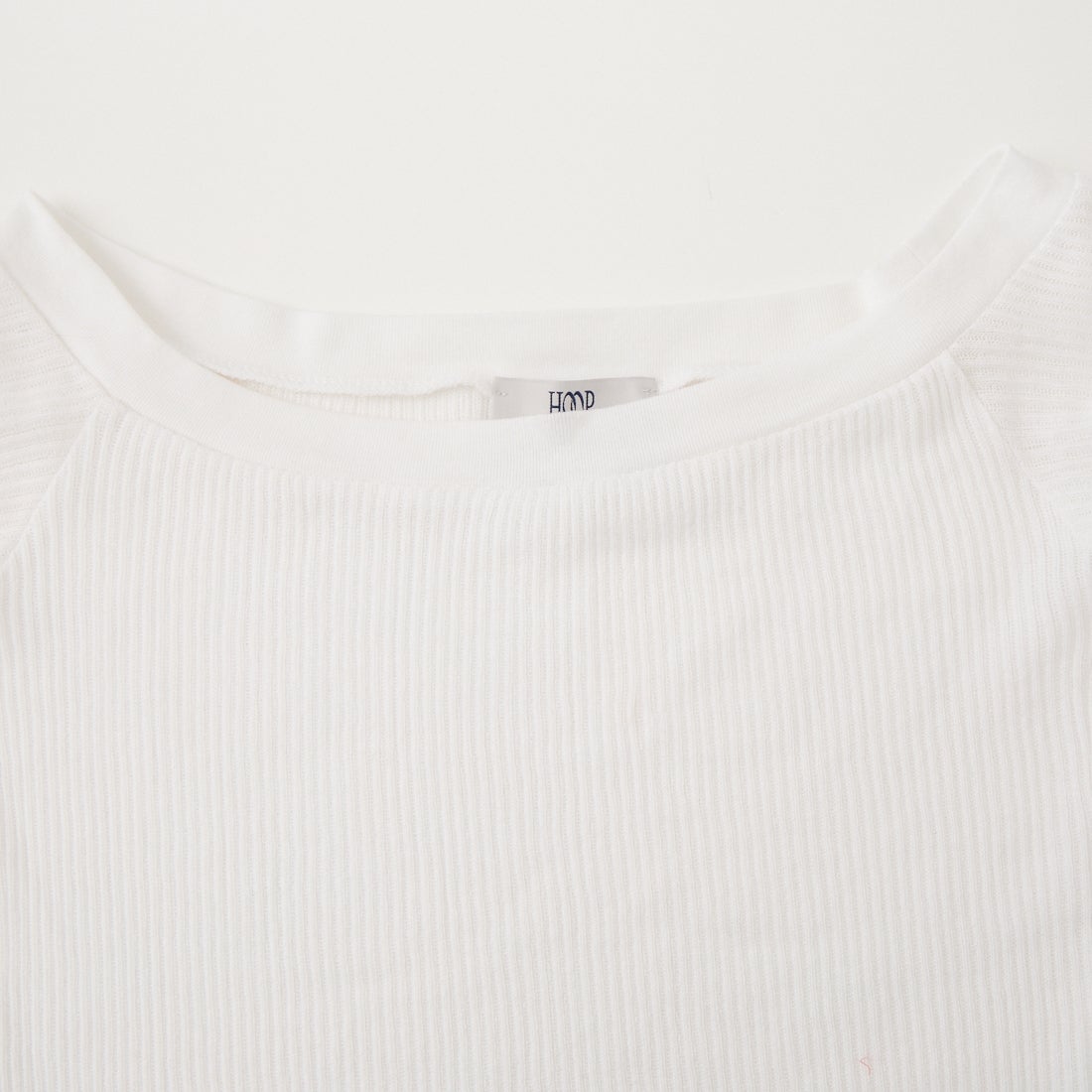 HOOP COOP [ホープコープ] ローゲージリブ ロングスリーブTシャツ [S26003] WHITE