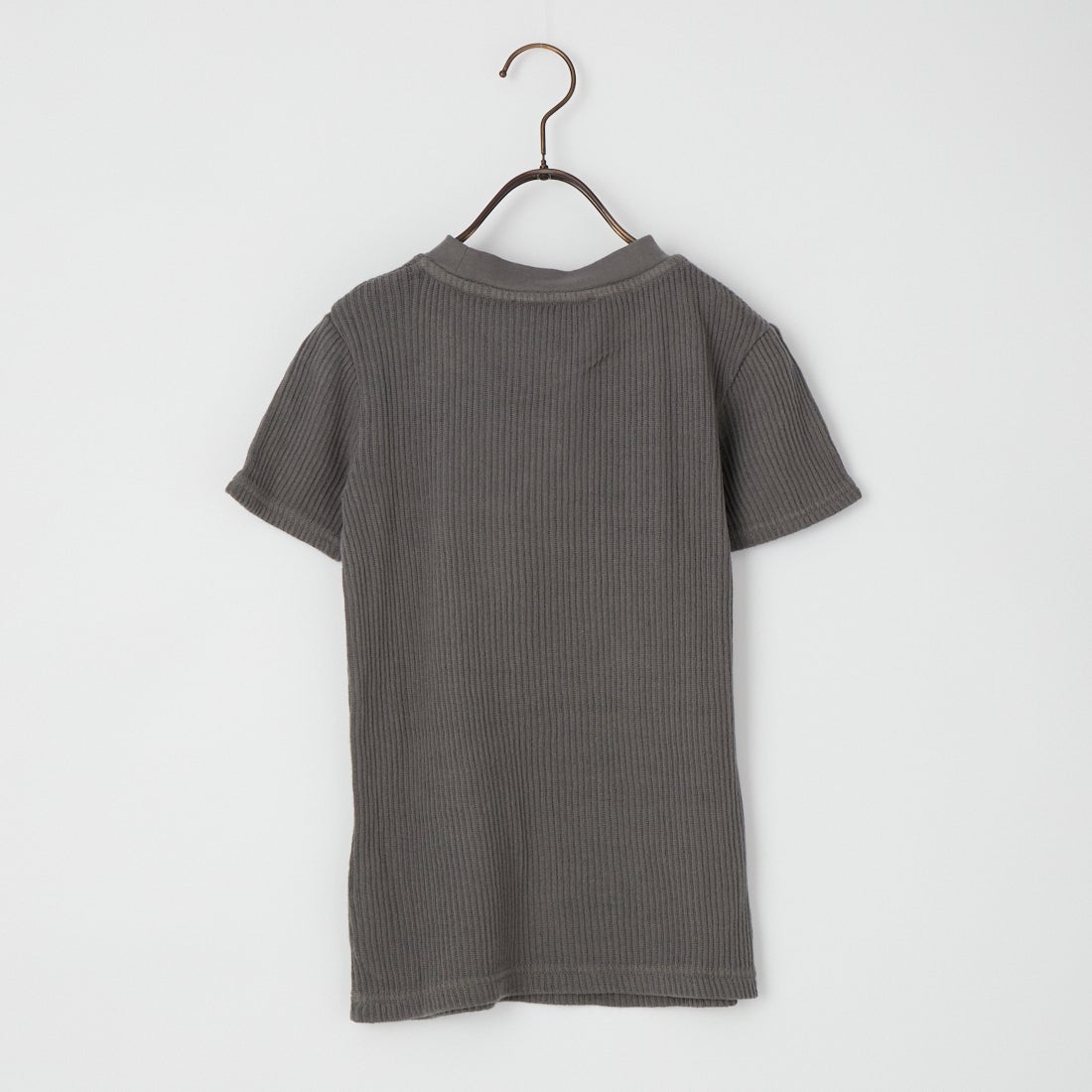 HOOP COOP [ホープコープ] ローゲージリブ ショートスリーブTシャツ [S26002] CHRCOAL