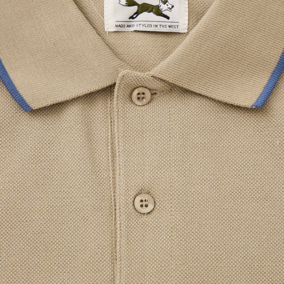 THE FOX [ザフォックス] 別注 ワンポイントロゴ ティップラインポロシャツ [JFU26SS-09-JF] GRAY