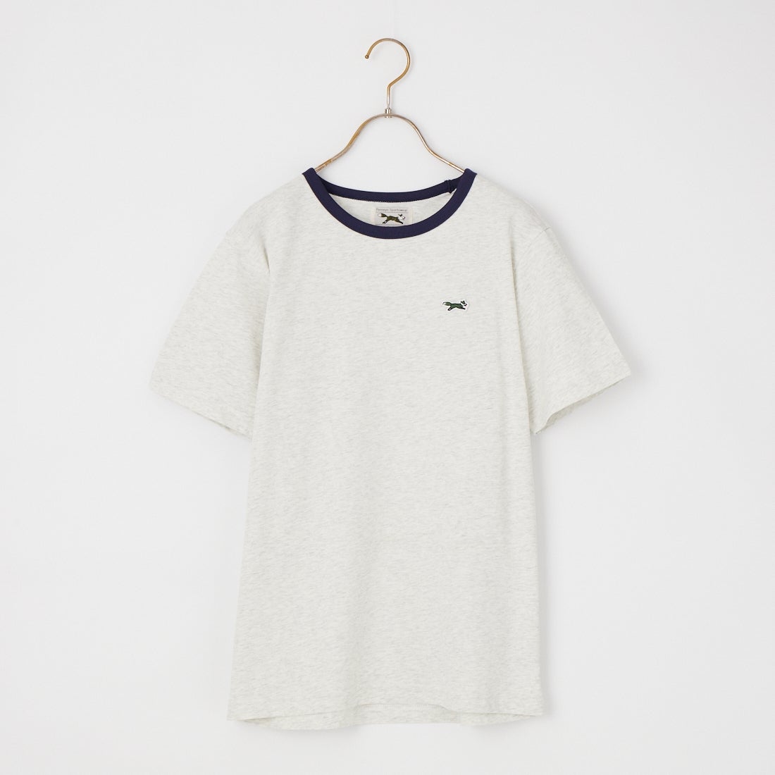 THE FOX [ザフォックス] 別注 ワンポイントロゴワッペン リンガーTシャツ [JFU26SS-10-JF] ASH
