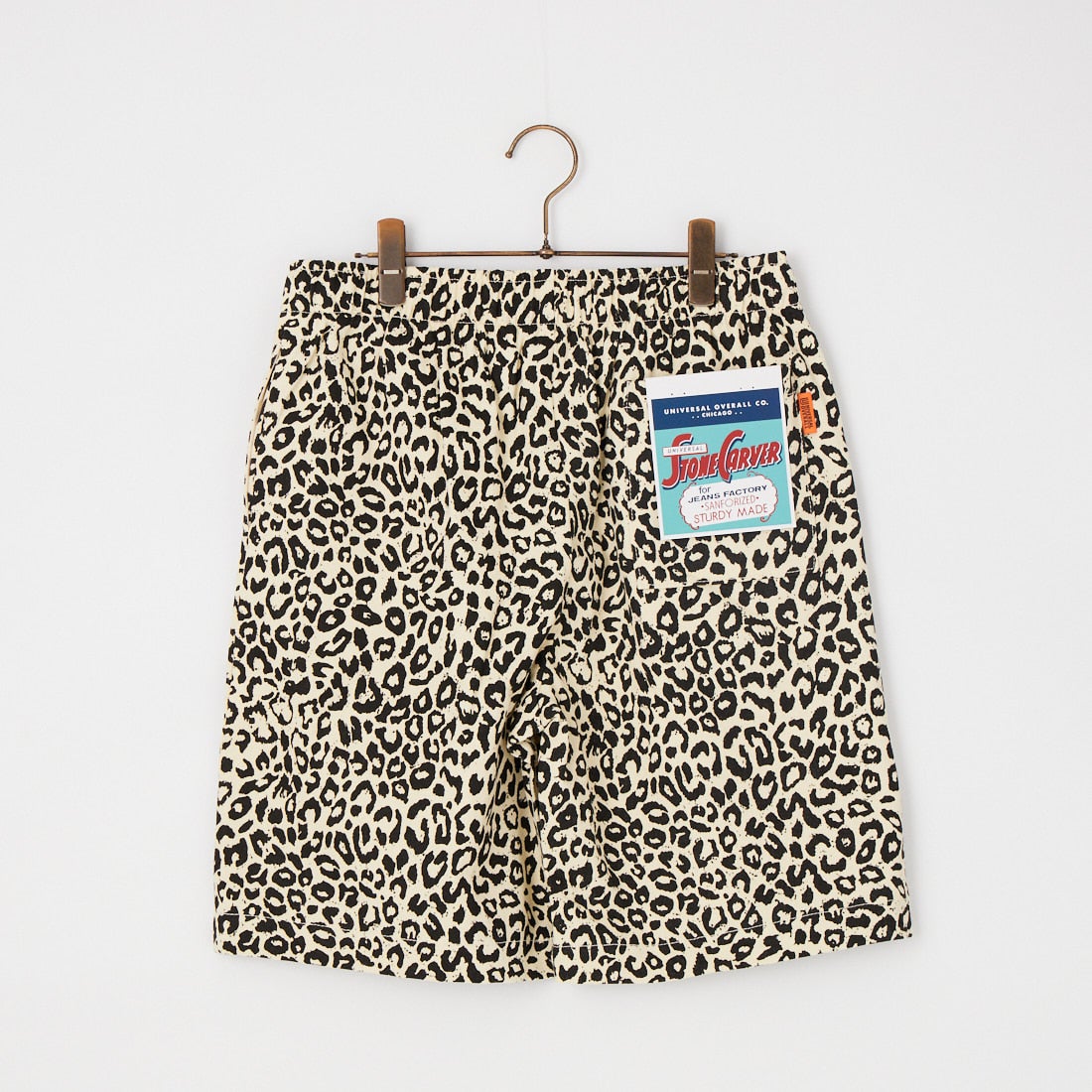 UNIVERSAL OVERALL [ユニバーサルオーバーオール] 別注 シェフショーツ [U2611657IN-JF] LEOPARD WH