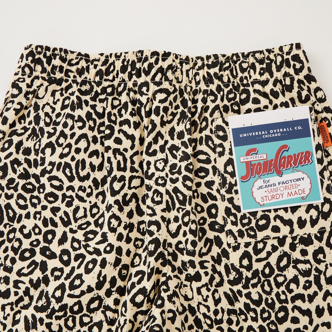 UNIVERSAL OVERALL [ユニバーサルオーバーオール] 別注 シェフショーツ [U2611657IN-JF] LEOPARD WH