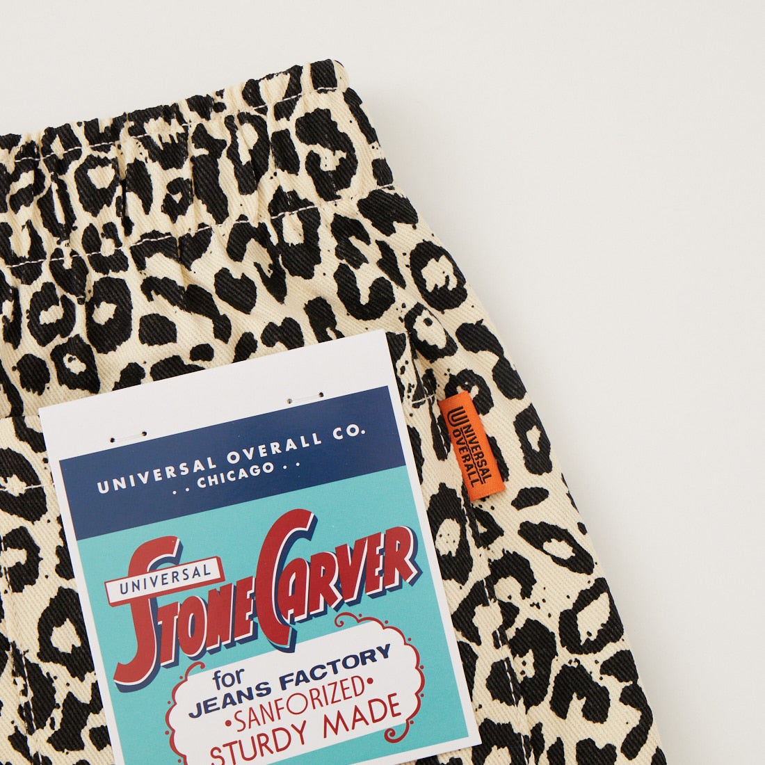 UNIVERSAL OVERALL [ユニバーサルオーバーオール] 別注 シェフショーツ [U2611657IN-JF] LEOPARD WH