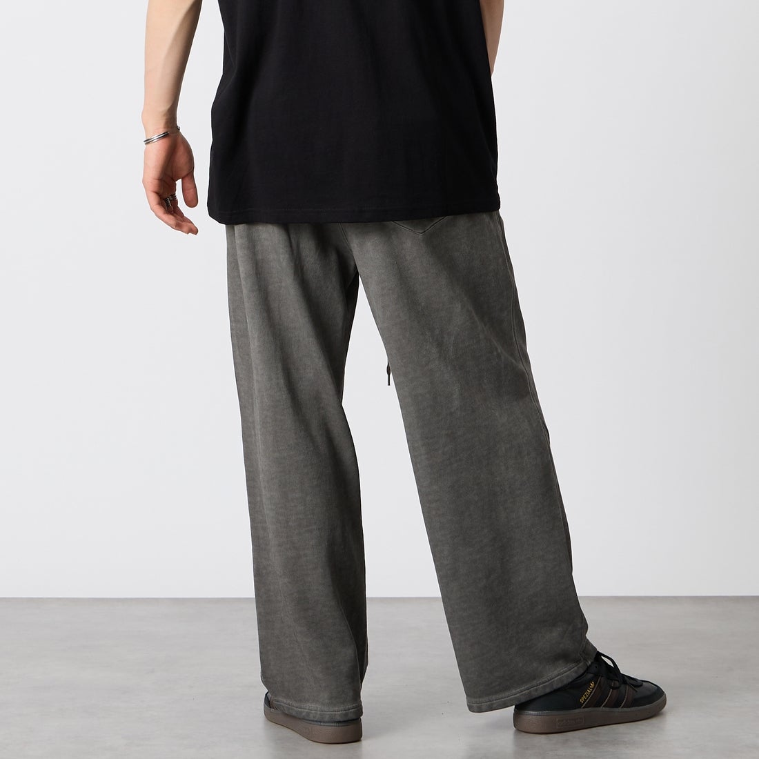Jeans Factory Clothes [ジーンズファクトリークローズ] スウェットパンツ [CE1-011B] GRY &&モデル身長：177cm 着用サイズ：M&&