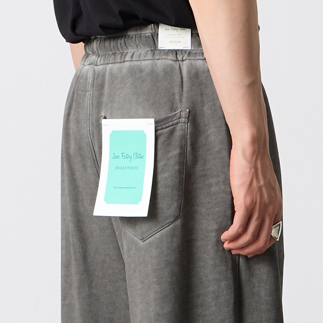 Jeans Factory Clothes [ジーンズファクトリークローズ] スウェットパンツ [CE1-011B] GRY &&モデル身長：177cm 着用サイズ：M&&